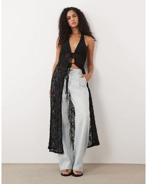Miss Selfridge – maxi-oberteil - Weiß