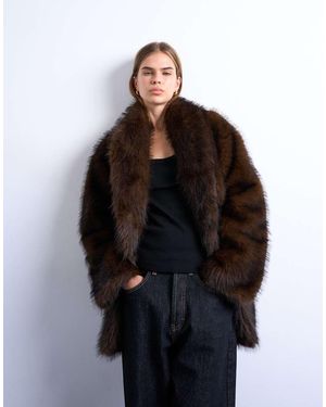 TOPSHOP Cappotto Taglio Medio - Nero