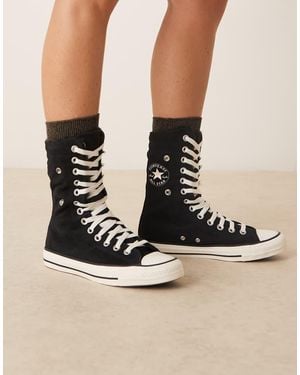 Converse Chuck Taylor All Star Fold Over Trainers - Black