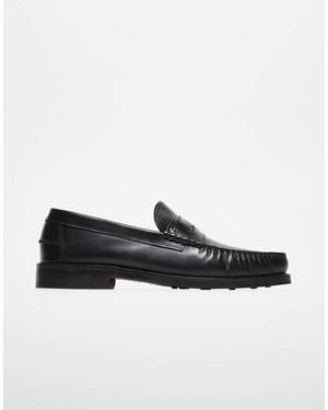 Walk London Dalston Penny Loafer - Black