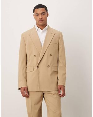 Mango Double Breasted Blazer Co-ord - Natural