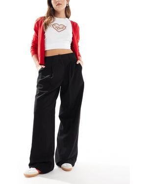 Aware Drapey Tailored Dad Trouser - Black