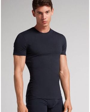 Intimissimi Superior Stretch Cotton T-Shirt - Blue