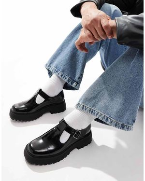 ASOS Scarpe Mary Jane Nere Con Suola Spessa - Blu