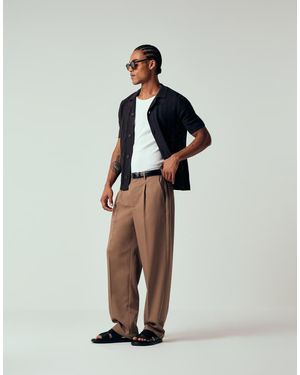 Only & Sons Loose Fit Tailored Trousers - Brown