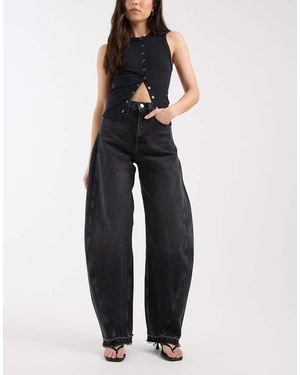 Tommy Hilfiger Ella Mid Rise Barrel Leg Jeans - Blue