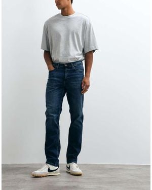 Lee Jeans Vaqueros Tapered De Corte Regular En Azul Oscuro-Marrón
