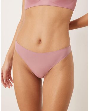 Calvin Klein Sheer Marquisette Seamless Thong - Pink