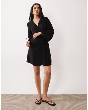Jdy Wrap Kimono Dress - Black