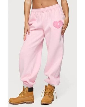 Edikted Major Love Joggers - Pink