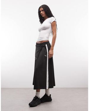 PUMA T7 Midi Pleated Skirt - White