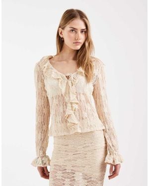 ONLY Top A Maniche Lunghe - Neutro