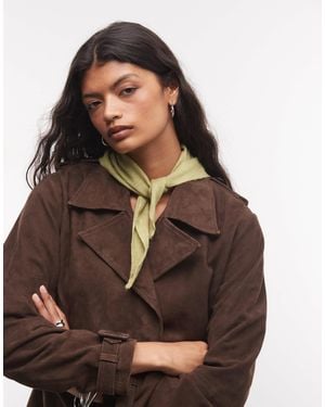 SUI AVA Small Triangle Scarf - Brown