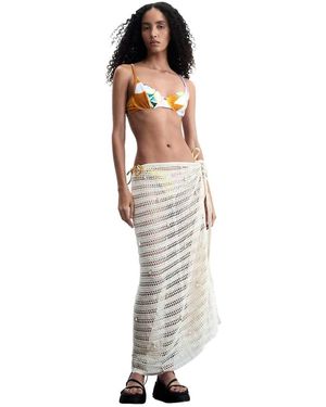 Desigual Triangel Bikinitopje Met Print - Wit