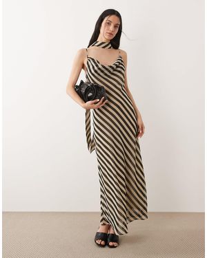 strapless open back dress Maxine Dress In Mango Stripe  Alessandra
