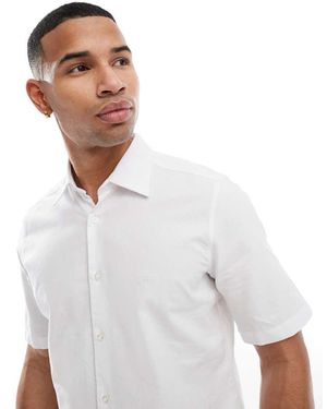 BOSS Rash_2 Short Sleeve Oxford Shirt - White