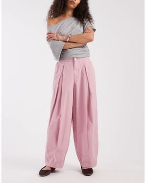 Miss Selfridge Casual Barrel Leg Trouser - Pink
