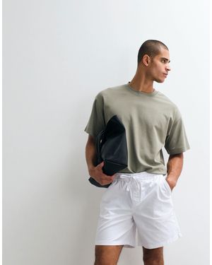 ASOS Linen Blend Shorts - Natural