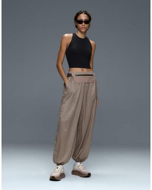 Oysho Checked Technical Bloomer Trousers - Green