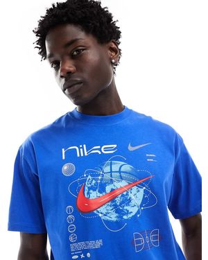 Nike Basketball Swoosh T-Shirt - Blue