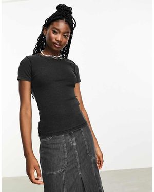 JJXX Frankie Ribbed T-shirt - Black