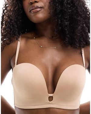 Lindex Padded Multifunction Deep Plunge Push Up Bra - Black