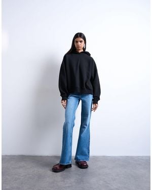 TOPSHOP Pippa Mid Rise Comfort Stretch Flare Jean - Blue