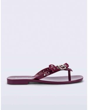 Melissa Harmonic Squared Thong - Purple