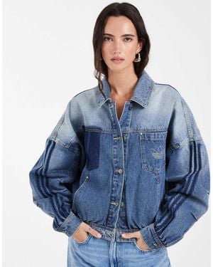 adidas Originals Oversized Denim Jacket - Blue
