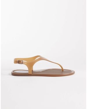 SEQWL – jelly-zehenstegsandalen - Braun