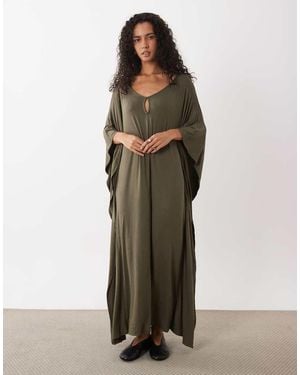 ASOS Cape Maxi Jurk - Groen