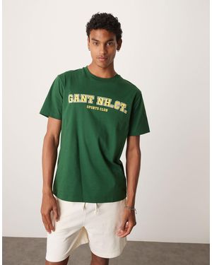 GANT T-shirt à logo universitaire - Vert