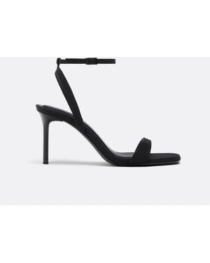 Stradivarius Wide fit - sandales à talon aiguille - Blanc