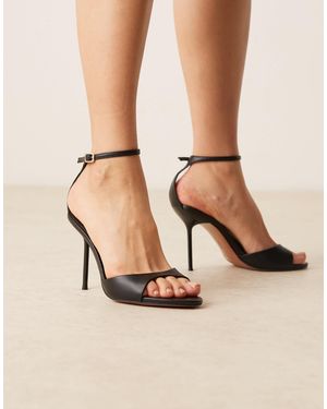 ASOS Nano Barely There High Heel Sandals - Natural