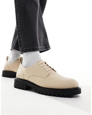 Truffle Collection Chunky Lace Up Shoes - Black