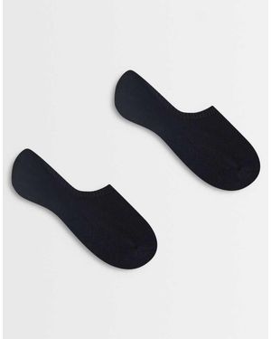 Pieces Set Van 2 Paar Sneakersokken - Blauw