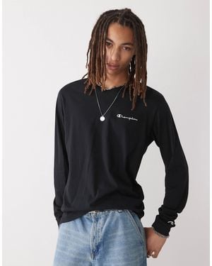 Champion – langärmliges t-shirt - Schwarz