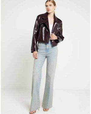 River Island Vaqueros De Pernera Ancha Con De - Azul