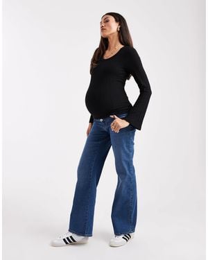 ONLY High Waist Wide Leg Jeans - Blue