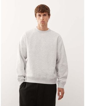 Weekday Sweatshirt Met Klassieke Pasvorm - Wit