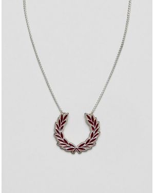 Fred Perry Collier motif couronne de lauriers - Argenté - Métallisé