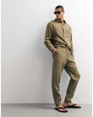ASOS Co-ord Relaxed Tapered Trousers - Yellow