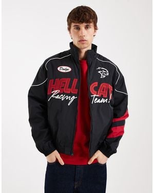 Hollister Nylon Racing Graphic Jacket - Red