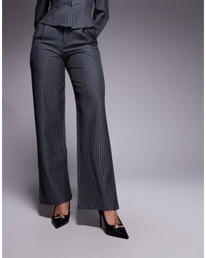 Kaiia Exclusive Straight Leg Tailored Pants Co-Ord - Blue