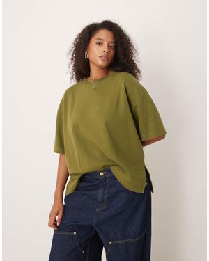 ASOS Asos Design Curve Boxy T-shirt - Green