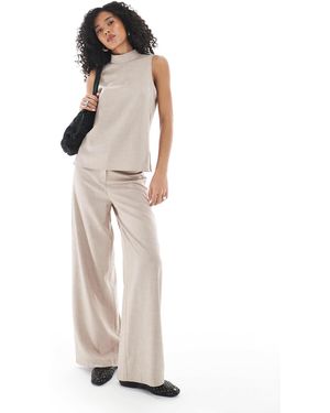 ASOS Ensemble avec pantalon ample - beige - Blanc