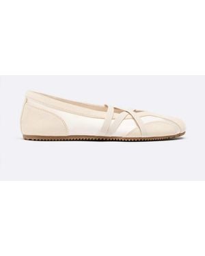 Stradivarius Ballerinas mit überkreuzten riemchen - Natur