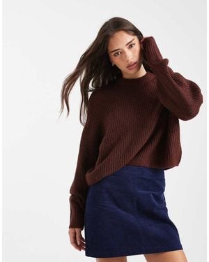 Miss Selfridge Slouchy Knit Jumper - Blue