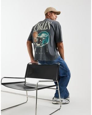 ASOS Oversized T-shirt With Nfl Philadelphia Eagles Print - White