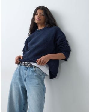 ASOS Strickpullover mit rückenausschnitt - Blau